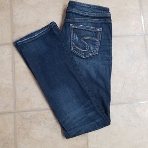 Silver Elyse Slim Boot Jeans